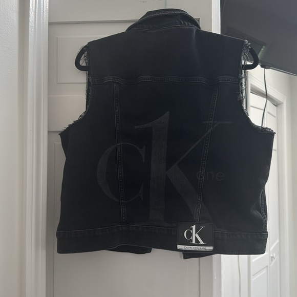 Calvin Klein Black Denim Vest - Picture 3 of 3